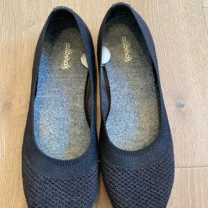 Dark gray Allbirds ballet flats